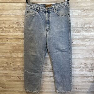 Ross Thomson Mens Size 34 x‎ 30(29) Jeans Flat Front 5 Pocket Blue Denim READ